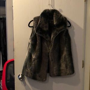 Faux fur vest
